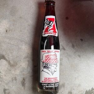 Coca Cola Commemorative Bottle with Red and White Design